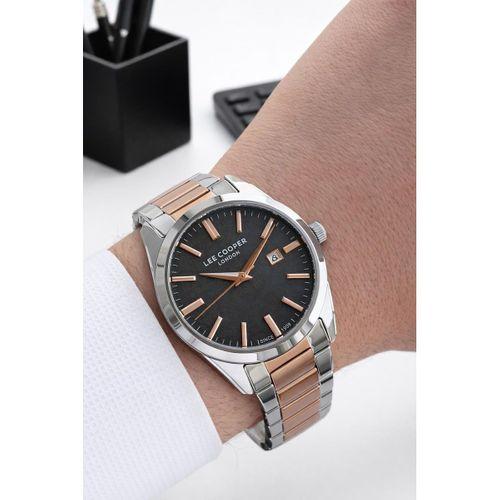 Lee Cooper Erkek Kol Saati 50 Metre Suya Dayanıklı Çelik Kordon + Bileklik Hediyeli VS.BLKT.0840