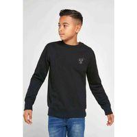 Papyonlu Köpek Göğüs Baskılı Unisex Çocuk Siyah Sweatshirt
