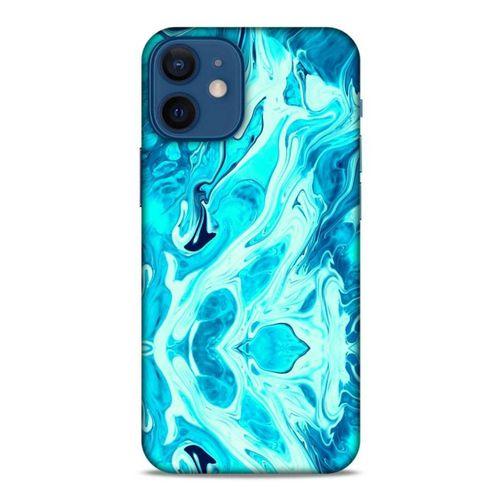 Mermer Turkuaz Apple iPhone 12 Mini Kılıf