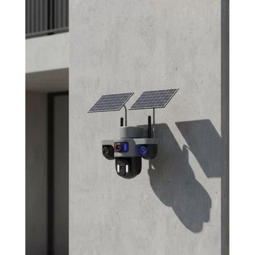 Çift Solar Panelli 4g Kablosuz Ip Güvenlik Kamerası 9mp Ve Hareket Takipli