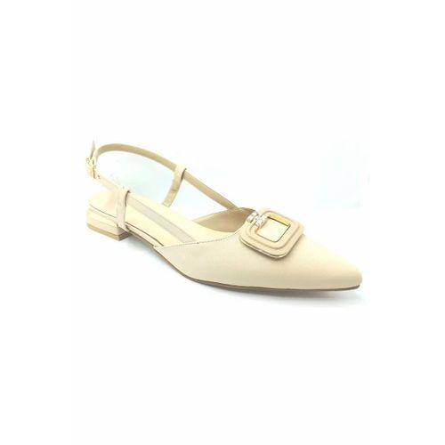 Christina 310 Bej Saten 41 42 Büyük Numara Kadın Ayakkabı