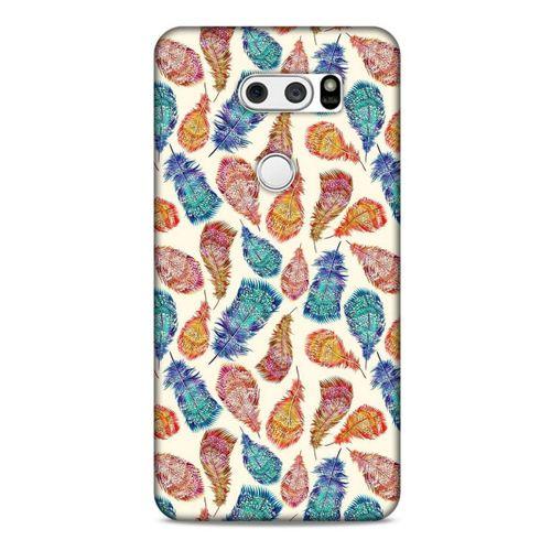 LG K50S Kılıf Desenli Özel Seri Tüyler (36) Glitter Kılıf
