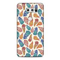 LG K50S Kılıf Desenli Özel Seri Tüyler (36) Glitter Kılıf
