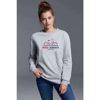 Bike Addict Baskılı Gri Kadın Sweatshirt