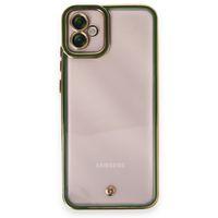 XD Samsung Galaxy A04E Kılıf Liva Lens Silikon - Yeşil