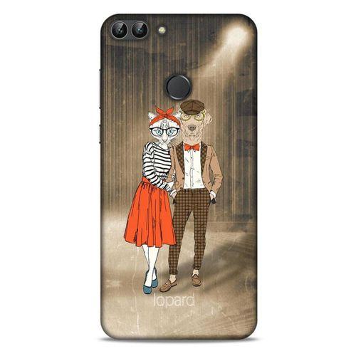 Huawei Psmart Kılıf FunnyMaX (31) TPU Kılıf Kahverengi