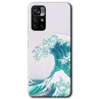 Xiaomi Poco M4 Pro 5G HD Baskılı Kılıf + 9D Tam Ekran Koruyucu - Dalga