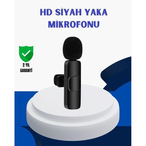 İphone İçin Çift Mikrofonlu Telsiz Yaka Mikrofonu 360 Derece Hd Ses