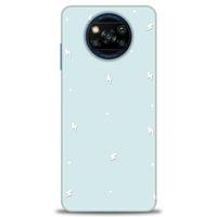 Xiaomi Poco X3 Pro Kılıf HD Baskılı Kılıf - Beyaz Şimşekler + Tam Ekran Koruyucu