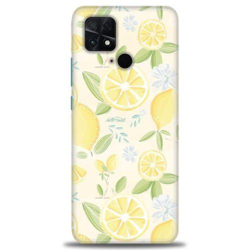 Xiaomi Poco C40 Kılıf HD Baskılı Kılıf - Limon + Tam Ekran Koruyucu