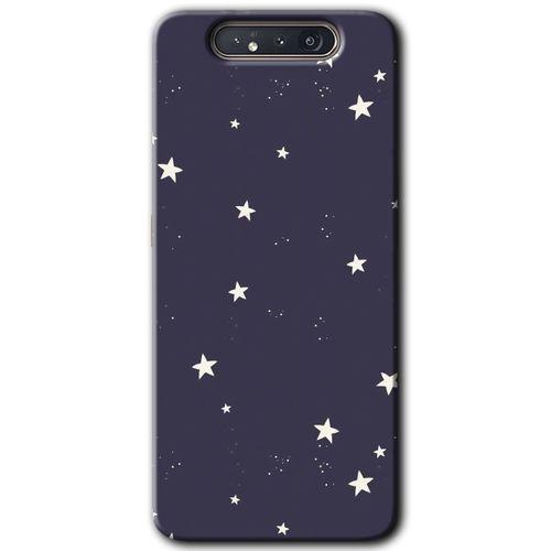 Galaxy A80 Kılıf HD Desen Baskılı Arka Kapak - Gökyüzü Yıldız