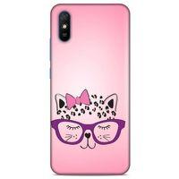 Lopard Xiaomi Redmi 9A Uyumlu Kılıf Kediler (12) Koruyucu Silikon Kurdelalı