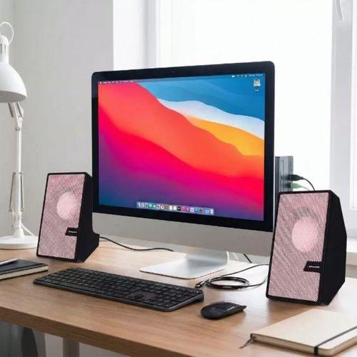 Pembe Usb 2.0 + 3.5mm Usb Hoparlör