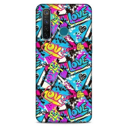 Graffitix (23) Desenli Silikon Kapak Oppo Realme 5 Pro Kılıf