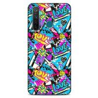 Graffitix (23) Desenli Silikon Kapak Oppo Realme 5 Pro Kılıf