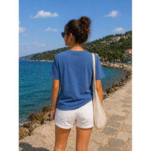 ALEXANDERGARDI Baskılı Antrasit Basic T-shirt