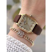 Daniel Klein Deri Kordonlu 2 Yıl Garantili 3 Atm Suya Dayanıklı Kadın Kol Saati+Bileklik BD.13939.3