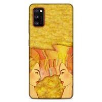 Lopard Samsung Galaxy A41 Uyumlu Kılıf Sürreal Yüzler ♀ (16) Kalın Kılıf Desenli