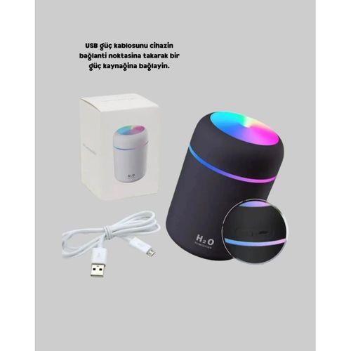 Led Işıklı Usb Nemlendirici – Sürekli Ve Aralıklı Püskürtme Modu