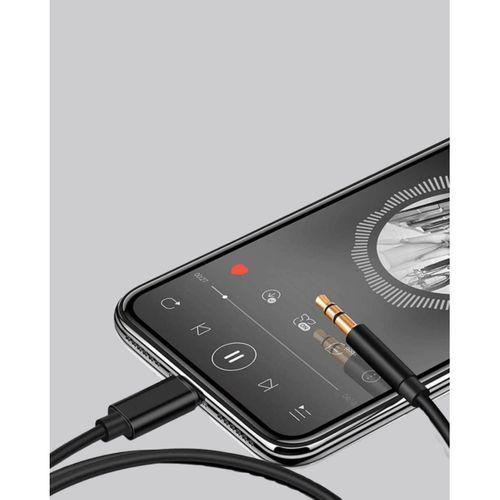 Lightning To 3.5mm Aux Ses Dönüştürücü Kablo 1 Metre Stereo Uyumlu