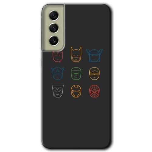 Samsung Galaxy S21 FE Kılıf Kapak - Avengers Minimalism +Hayalet Ekran Yandan Gözükmez