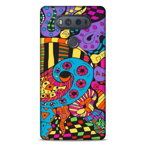 Lopard LG K61 Uyumlu Kılıf Soyut Sanat (23) Baskılı Ultra Koruma Kılıfı
