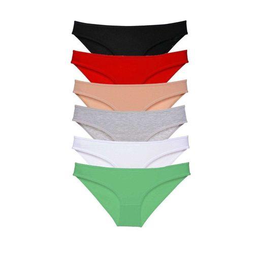 6 Adet Süper Eko Set Likralı Kadın Slip Külot Renk 2