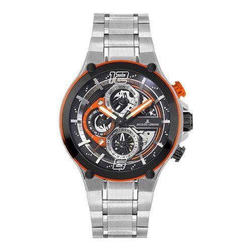 Jacques Lemans Manchester JL.1-2150E Quartz Çelik Gri 10 ATM 44 mm Erkek Kol Saati