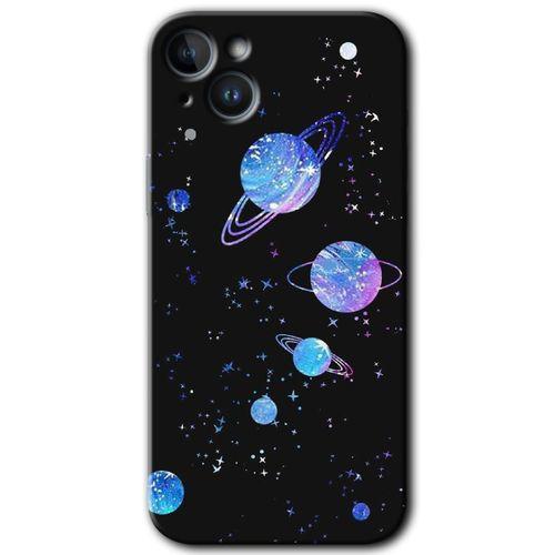 iPhone 14 HD Baskılı Kılıf + 9D Tam Ekran Koruyucu - Samanyolu Galaksi