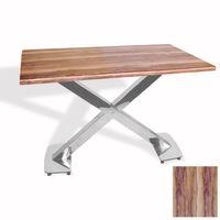 Dockers İks Masa Kromnikel (70x120 - Werzalit, Allzalit yada Wermodin Tabla) - Indiana Wood