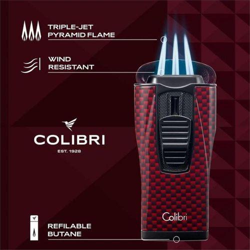 Colibri Monaco Çakmak Puro Çakmağı Kırmızı