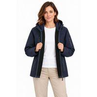 Su Geçirmez Softshell İçi Polar Astarlı Çıkarılabilir Kapüşonlu 4 Cepli Mont Ceket - Lacivert