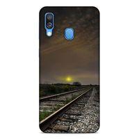 Lopard Samsung Galaxy A40 Uyumlu Kılıf Gece'S (33) Hybrid Kılıf Demiryolu