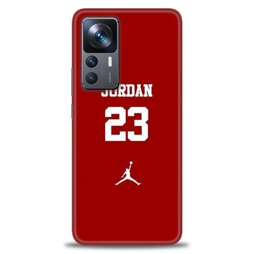 Xiaomi Mi 12T Kılıf HD Baskılı Kılıf - Jordan Kırmızı + Tam Ekran Koruyucu