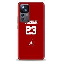 Xiaomi Mi 12T Kılıf HD Baskılı Kılıf - Jordan Kırmızı + Tam Ekran Koruyucu