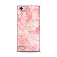 Oppo Rx17 Neo Kılıf Pembe Mermer Arka Kapak Silikon Koruma Full Koruyucu