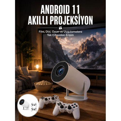 4k Wireless Çift Kollu Kumandalı Oyun Projeksiyonu Retro Video Oyunu Yeni Nesil