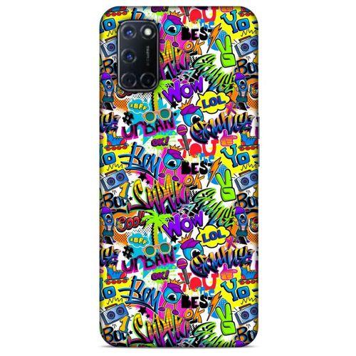 Graffitix (22) Desenli Silikon Kapak Oppo A52 Kılıf