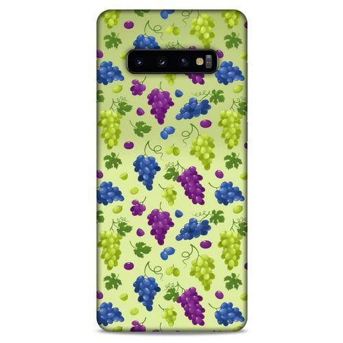 Frutix Üzüm 02 Samsung Galaxy S10 Plus Kılıf Desenli Silikon