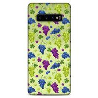 Frutix Üzüm 02 Samsung Galaxy S10 Plus Kılıf Desenli Silikon