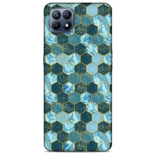 Mermer Desenli (21) Tema Koruyucu Kapak Akuamarin Huawei P40 Lite Kılıf