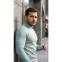 Erkek Yarım Balıkçı Yaka Pamuklu Triko