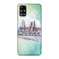 Samsung Galaxy M31s Uyumlu Kılıf Azarbaijan (2) Kabı Baki Silüet