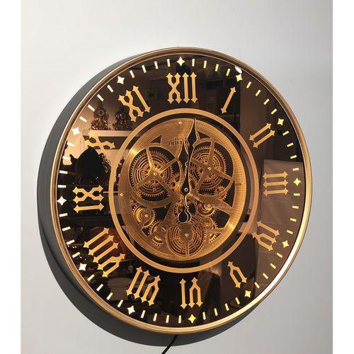 Özel Tasarım Metal Çarklı Ledli Duvar Saati