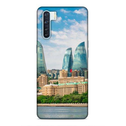 Oppo A91 Uyumlu Kılıf Azarbaijan (4) Koruma Kılıfı Alev Kuleleri