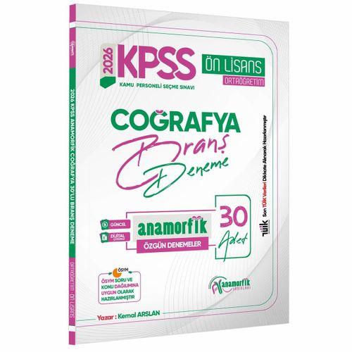 2026 KPSS Lisans Anamorfik Serisi Coğrafya 30lu Branş Denemesi Dijital Çözümlü
