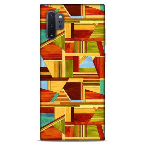 Lopard Samsung Galaxy Note 10 Plus Uyumlu Kılıf Wood'X (46) Core Armor Kılıf Desenli