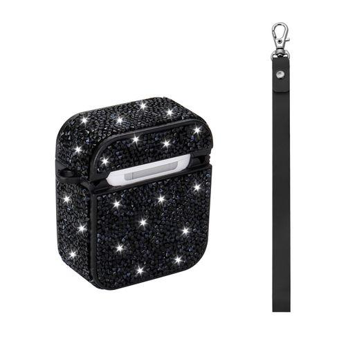 Apple Airpods Zore Airbag 45 Bilek Askı Aparatlı Simli Şeffaf Kılıf