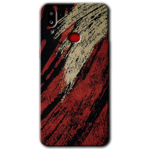 Samsung Galaxy A10s Kılıf Baskılı Kapak - Kumaş Deseni 6 +Tam Kaplayan Mat Seramik