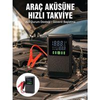Araç İçin Akü Takviye Cihazı Ve Kablosuz Hava Kompresörü Yeni Nesil